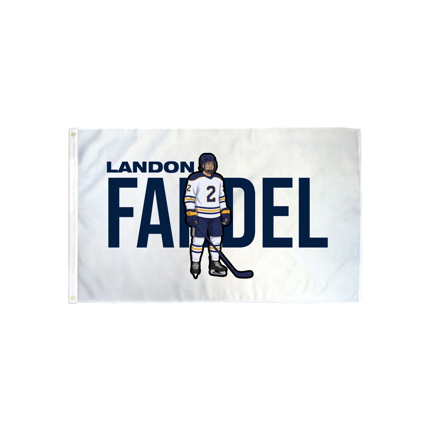 3x5 Flag — Player Name in Classic