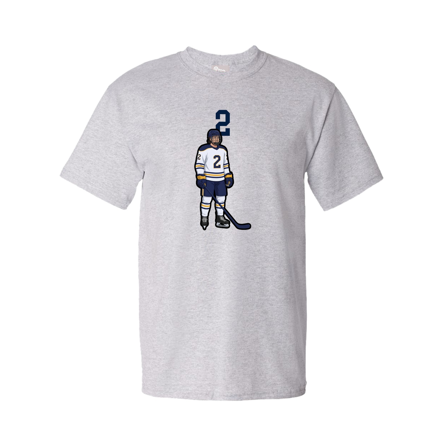 Tee — Number Top in Grey