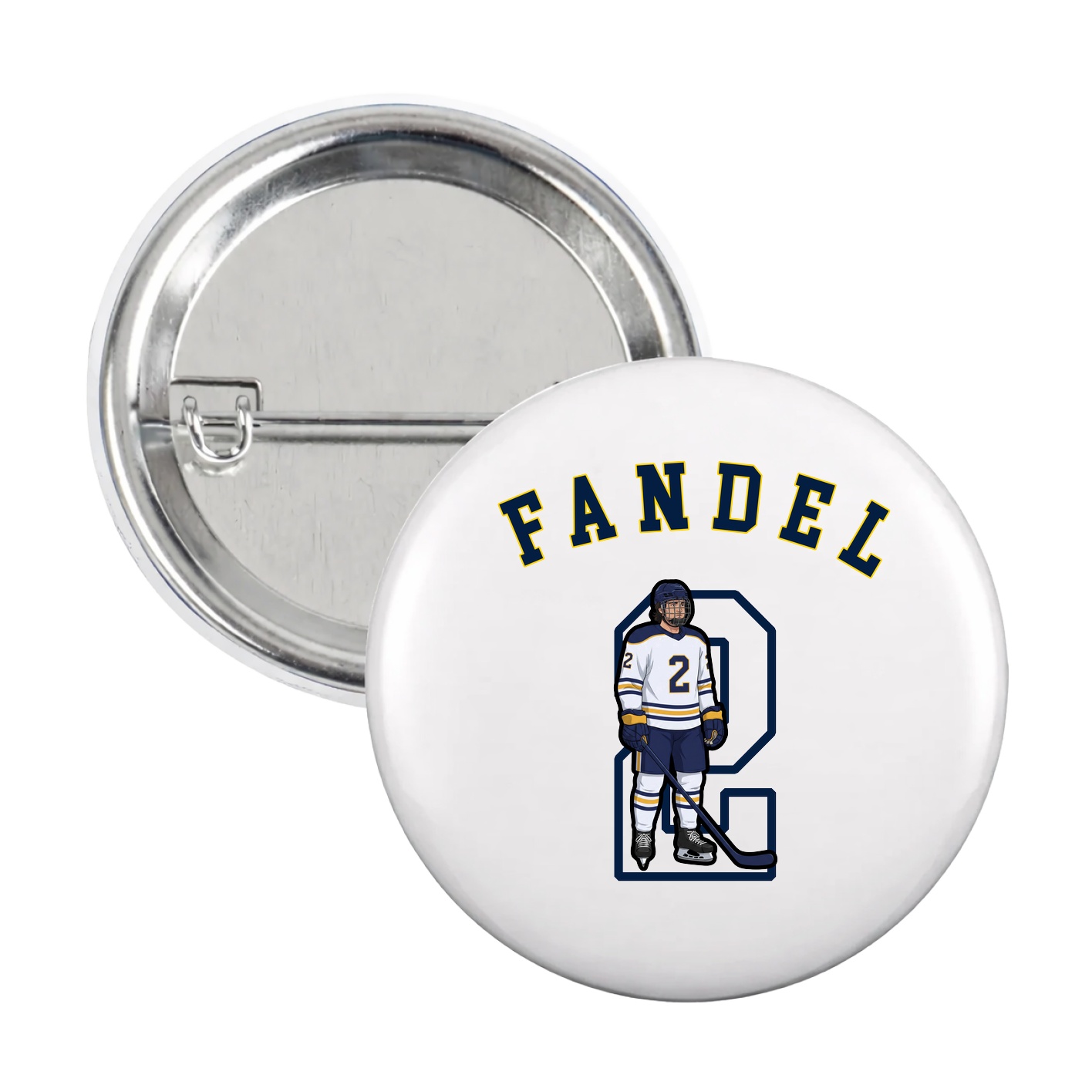 Game Day Button — Shirsey Arch in White