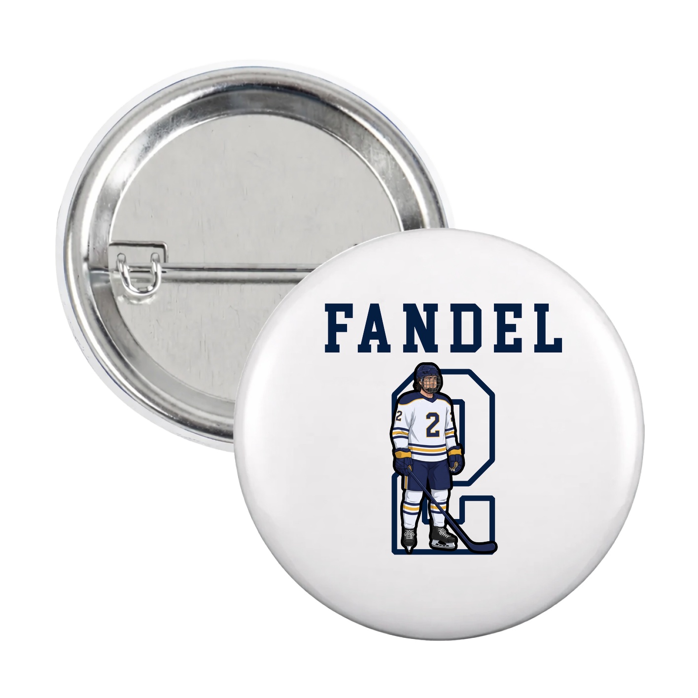 Game Day Button — Shirsey in White