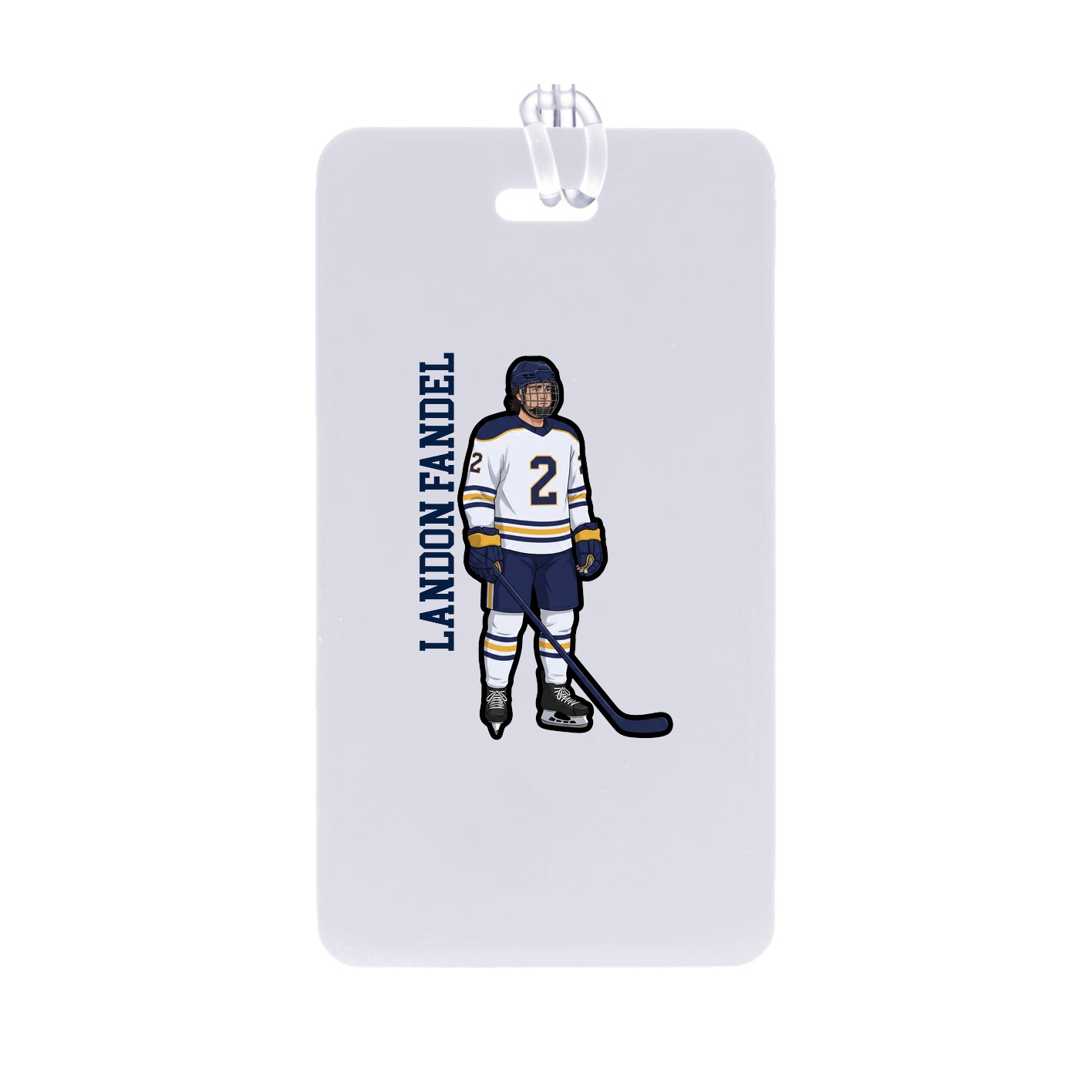 Bag Tag — Name Vertical in Classic