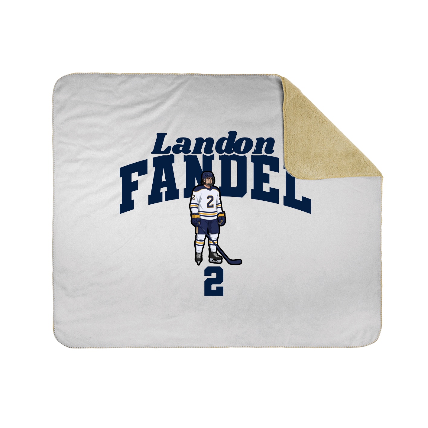 Throw Blanket — Signature Arch in White