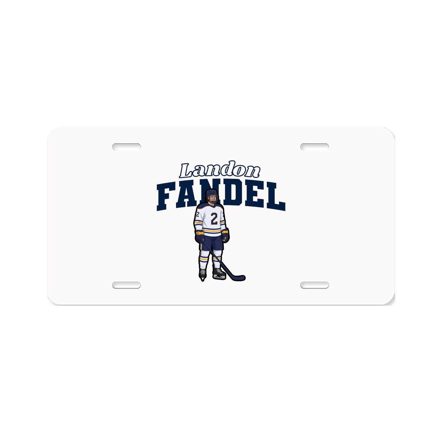 License Plate — Name Arch in Classic