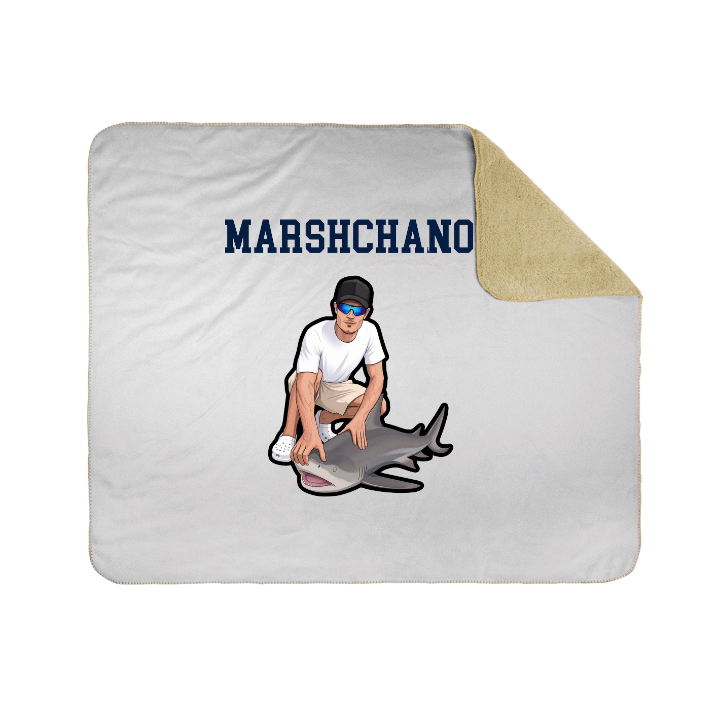 Throw Blanket — Shirsey in White