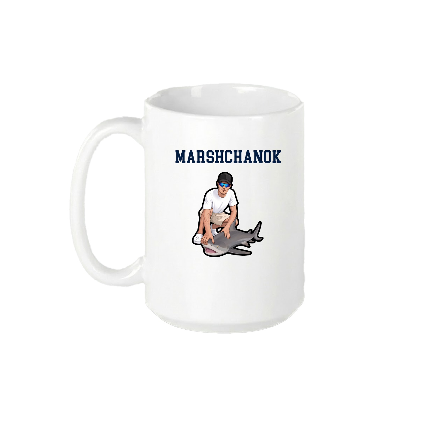 15oz Coffee Mug — Shirsey in White