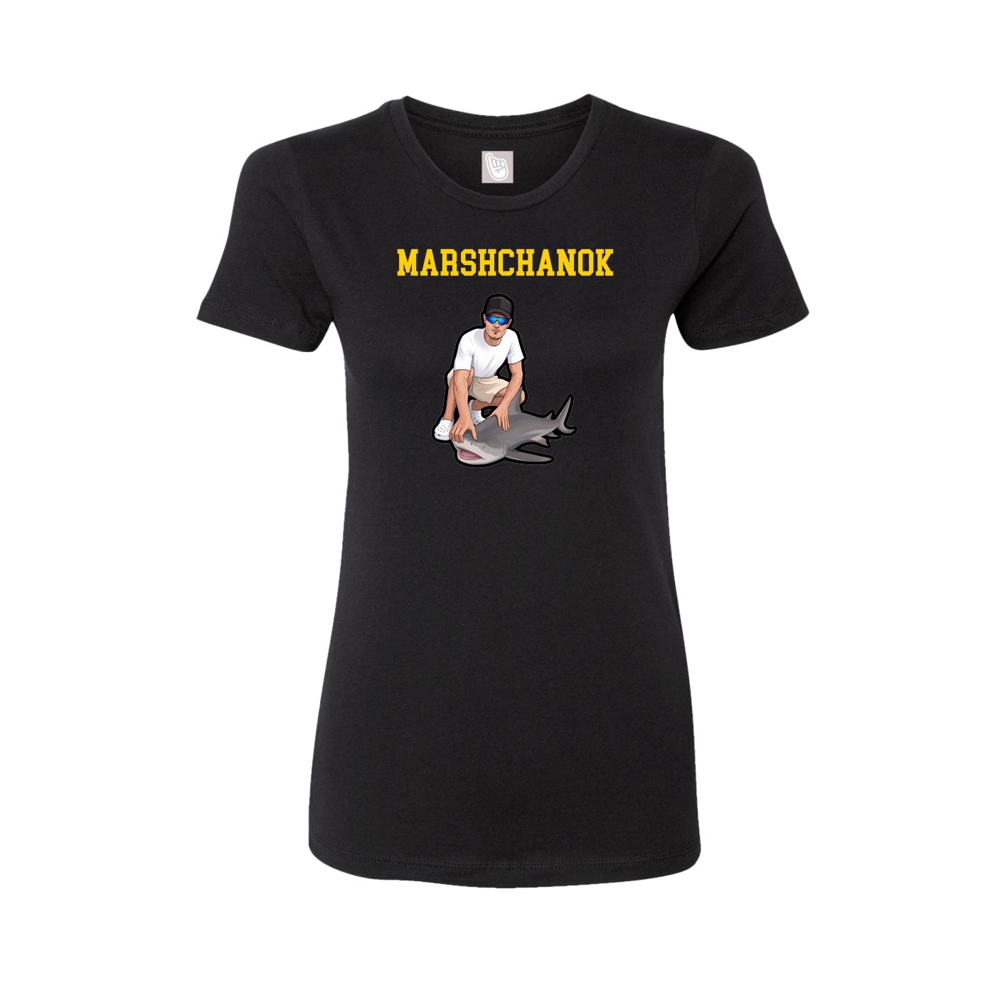 Fitted Women's Tee — Shirsey in Black