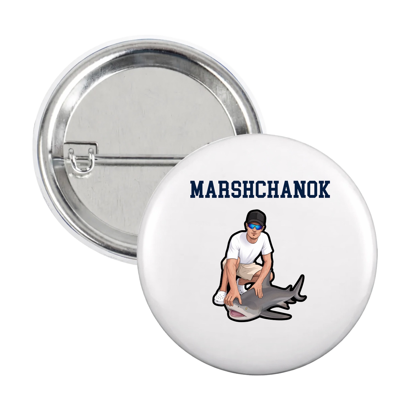 Game Day Button — Shirsey in White