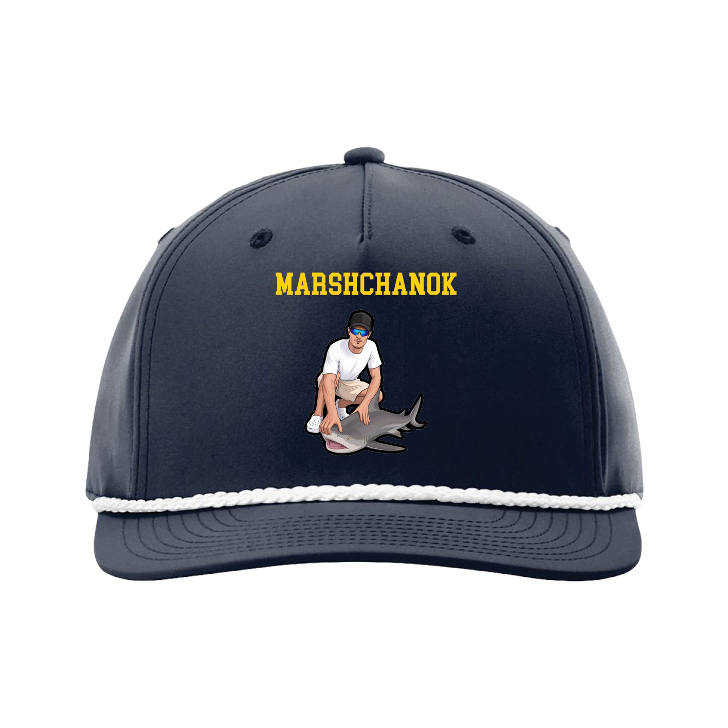 Five-Panel Classic Rope Cap — Shirsey in Navy