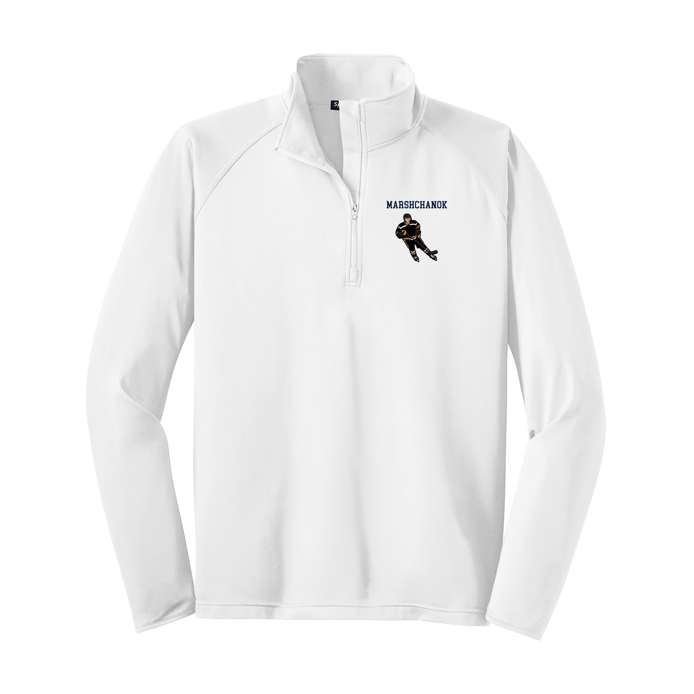 Q-Zip Pullover — Shirsey in White
