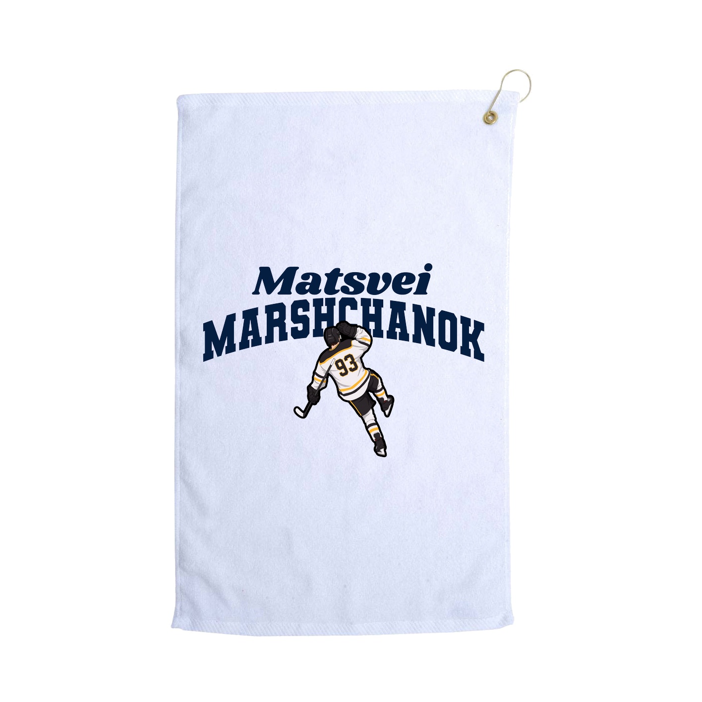 Golf Towel — Signature Arch in White