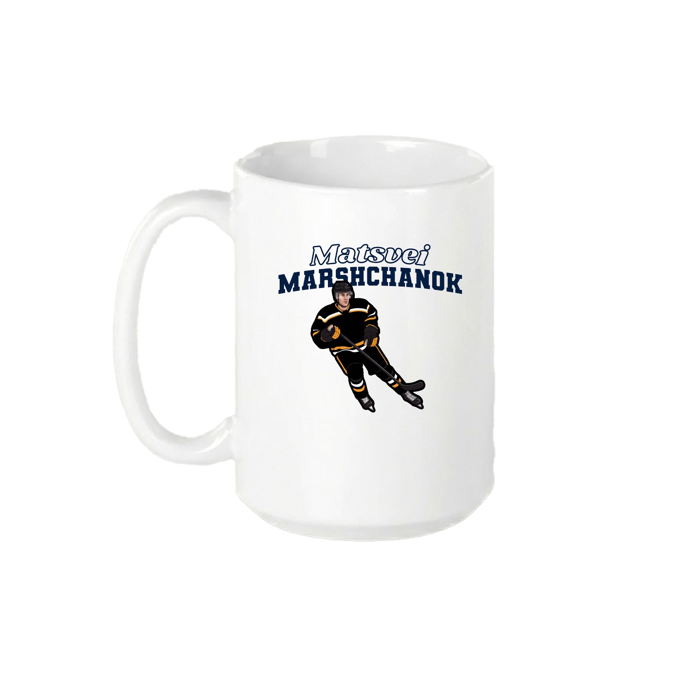 15oz Coffee Mug — Name Arch in White