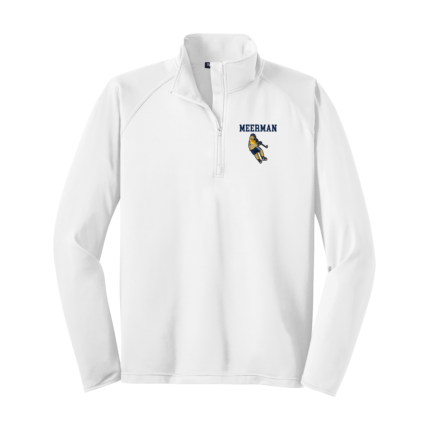 Q-Zip Pullover — Shirsey in White