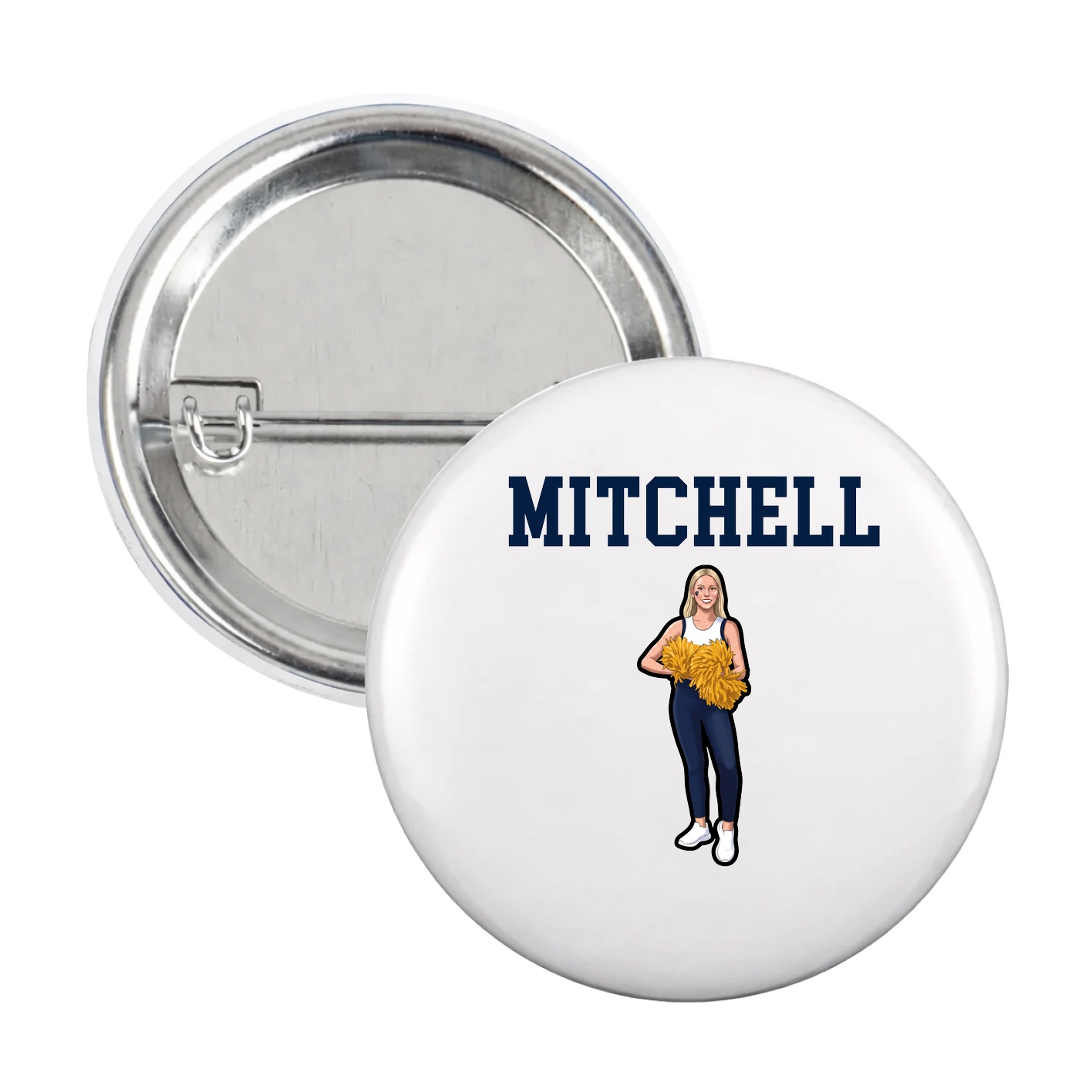 Game Day Button — Shirsey in White