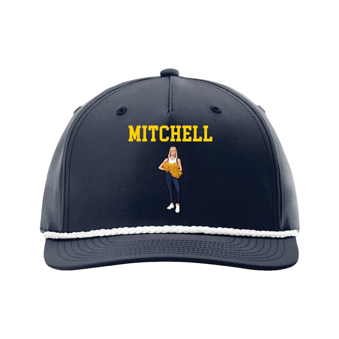 Five-Panel Classic Rope Cap — Shirsey in Navy