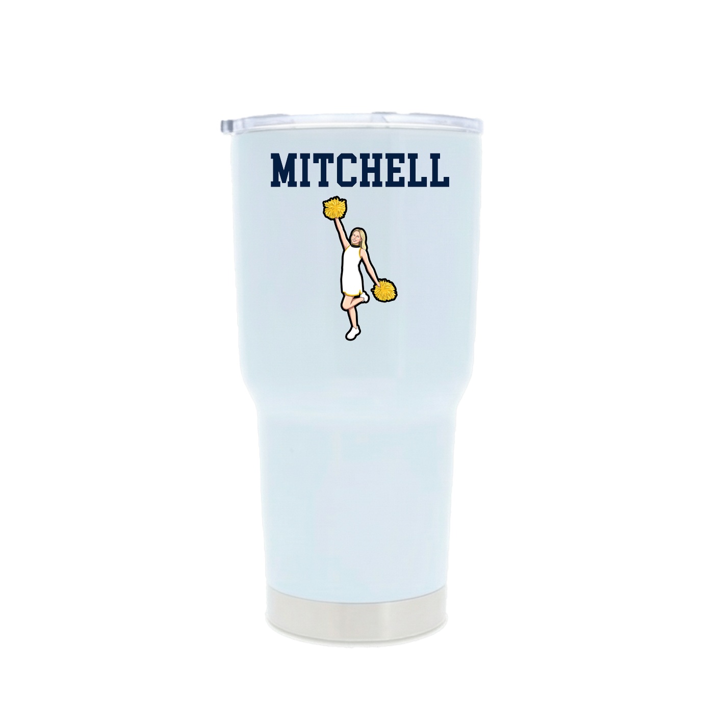 30oz Stainless Steel Tumbler — Shirsey in White