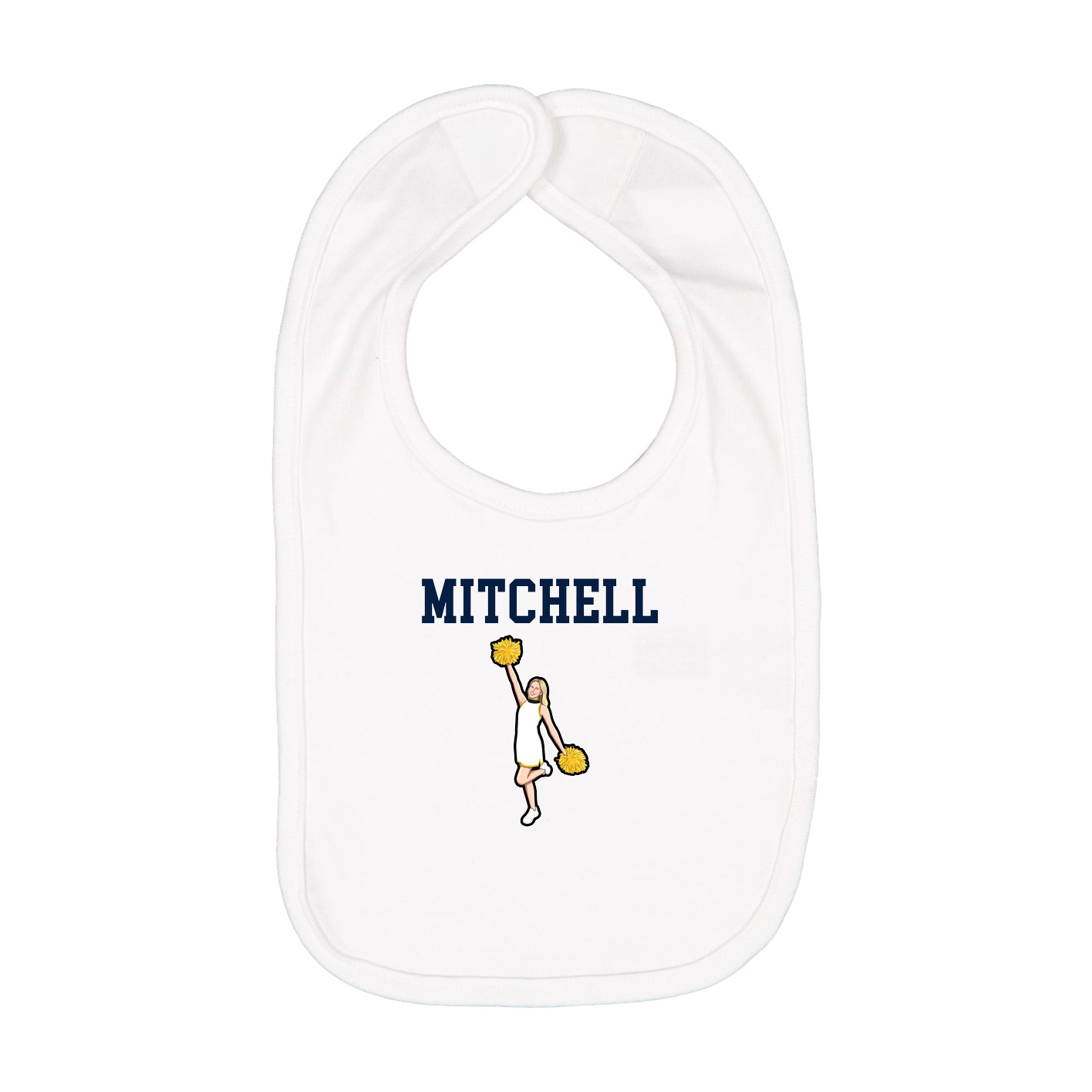 Infant Bib — Shirsey in White