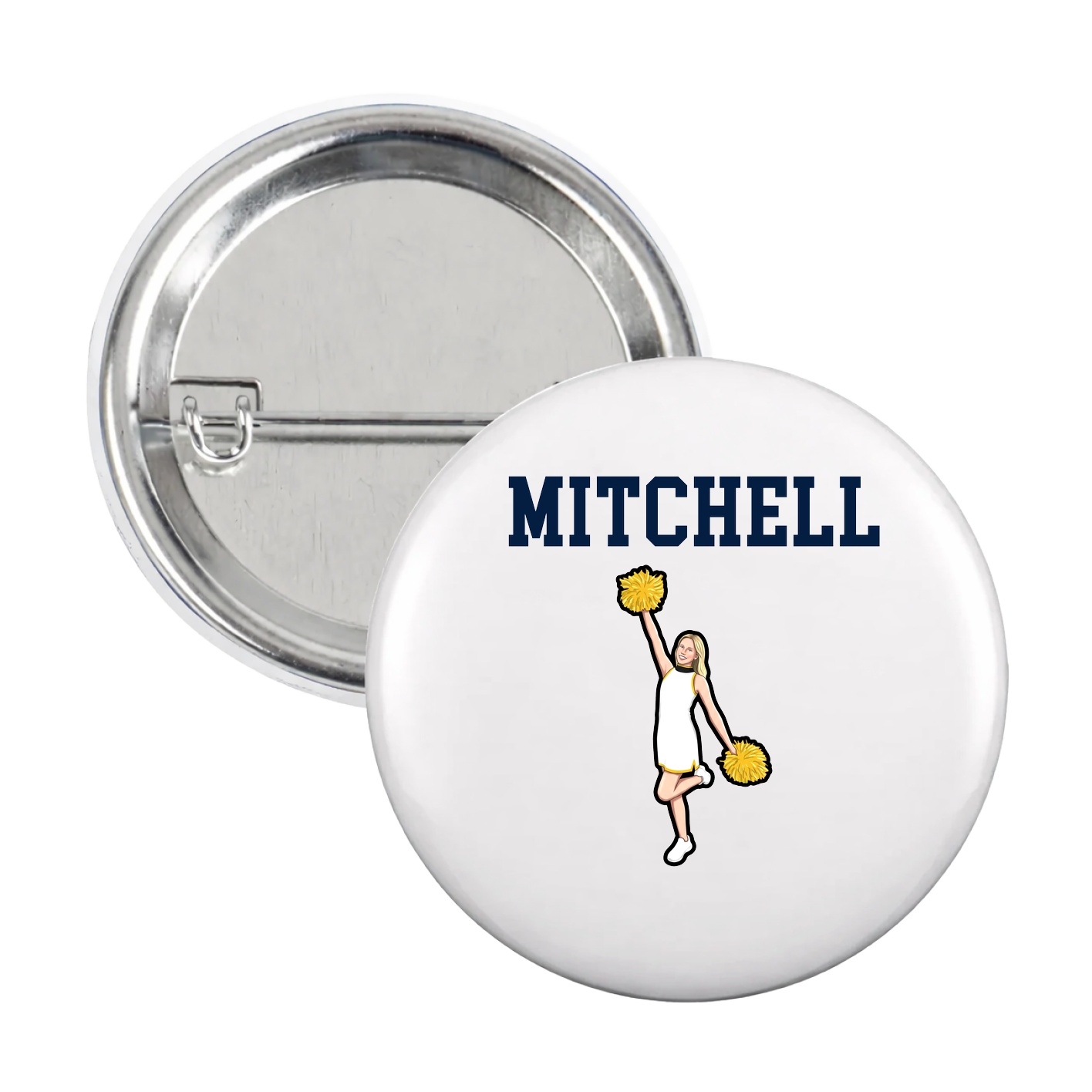 Game Day Button — Shirsey in White