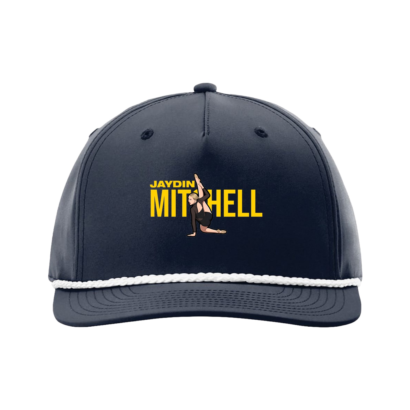 Five-Panel Classic Rope Cap — Player Name in Navy
