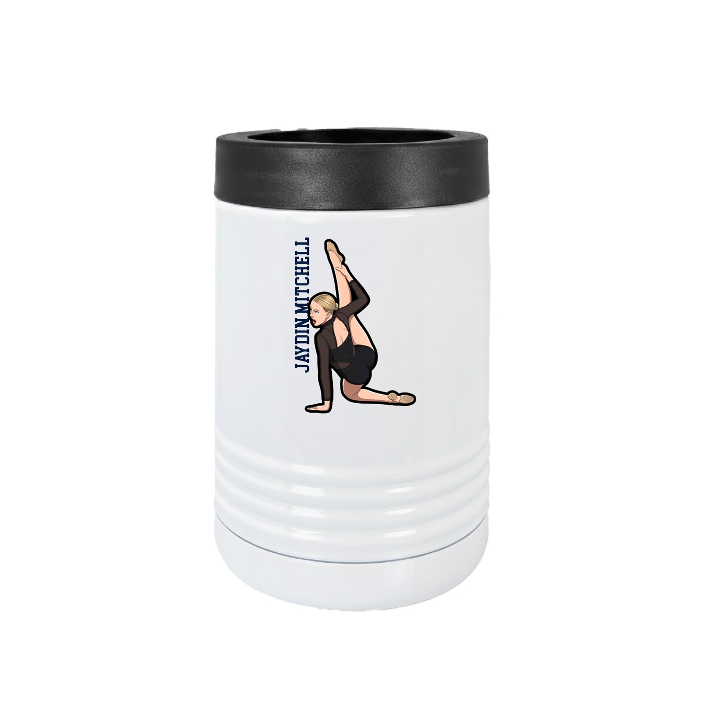 Beverage Holder — Name Vertical in White