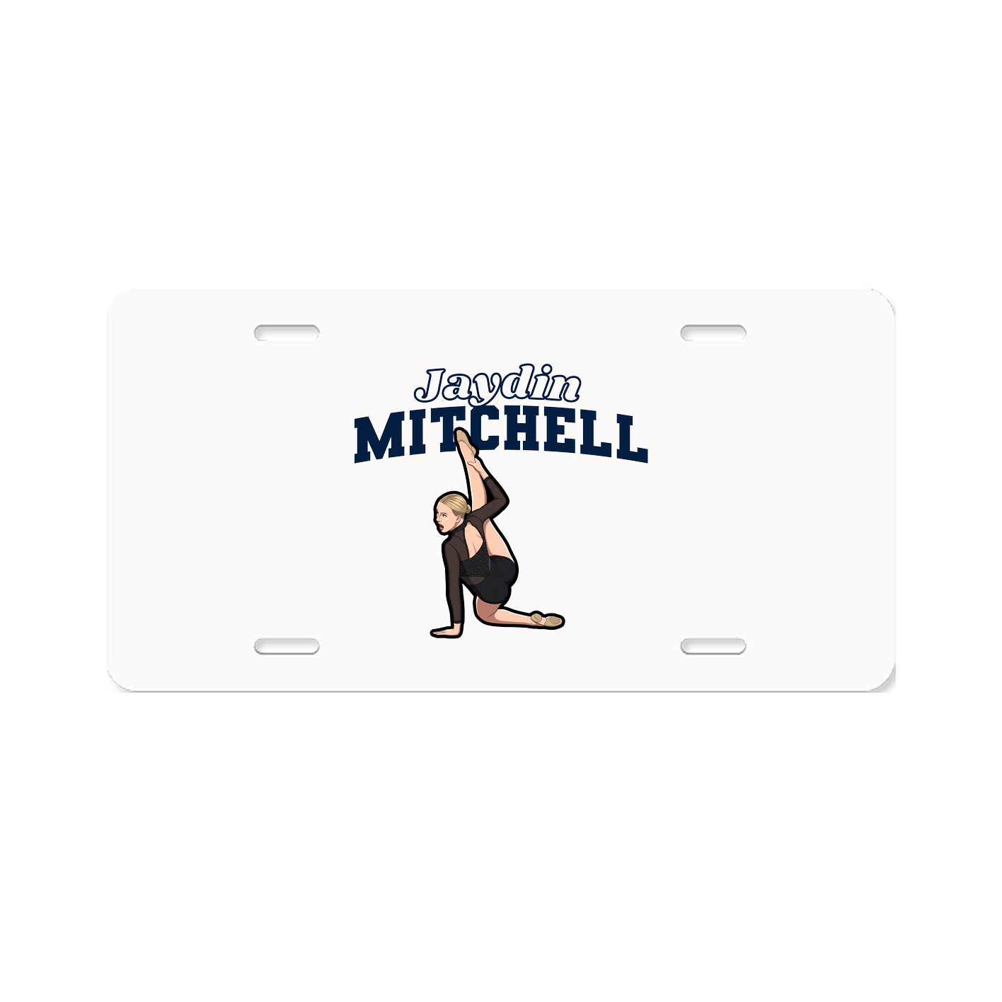 License Plate — Name Arch in Classic