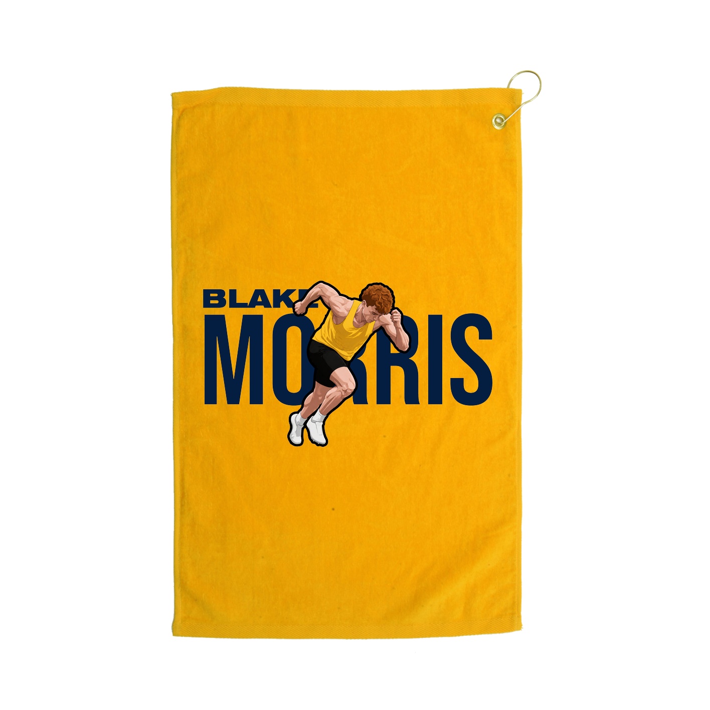 Golf Towel — Player Name in Gold
