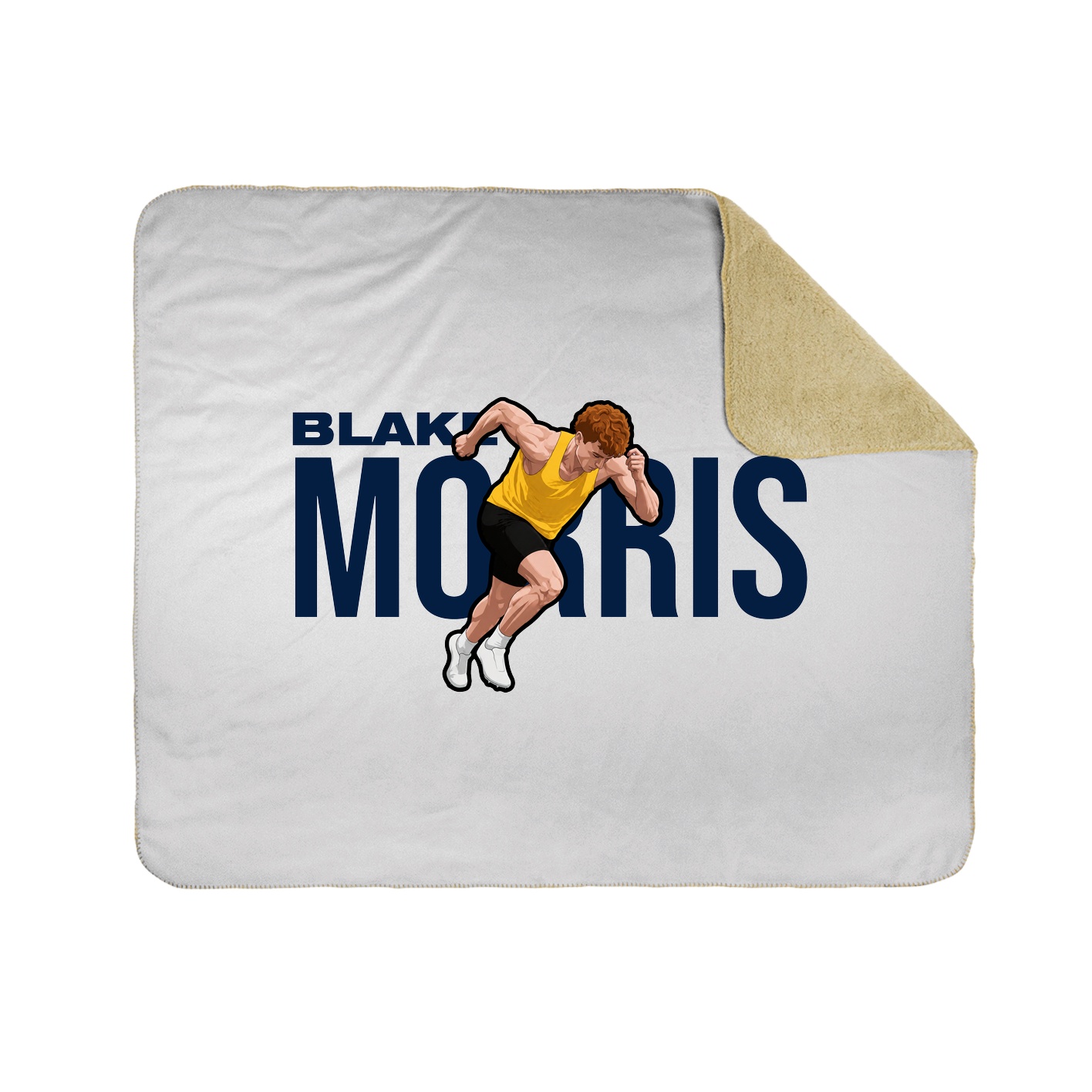 Throw Blanket — Player Name in White