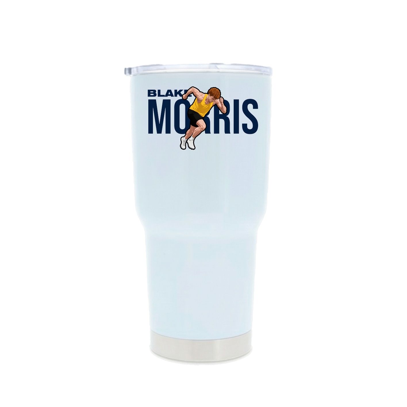 30oz Stainless Steel Tumbler — Player Name in White