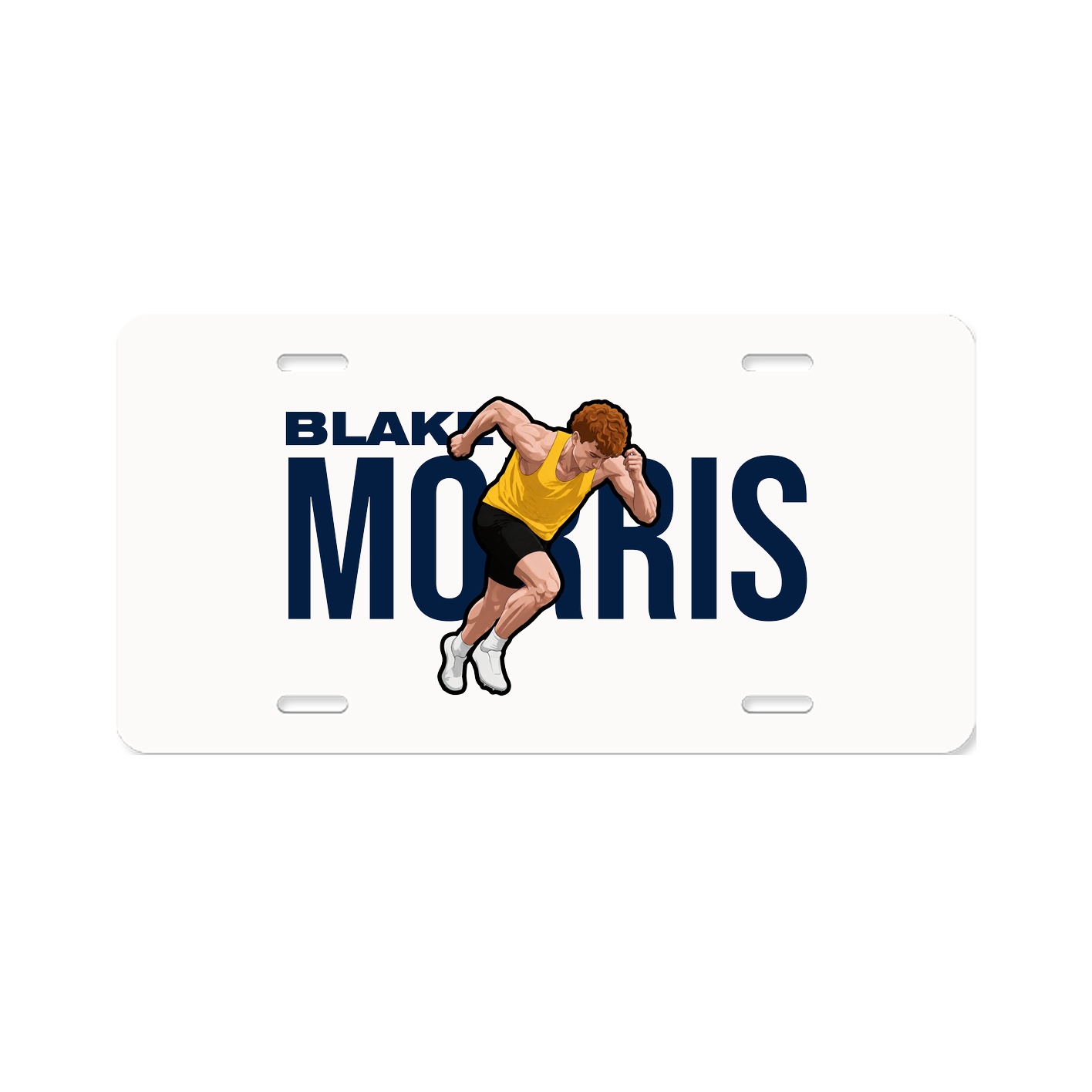 License Plate — Player Name in Classic
