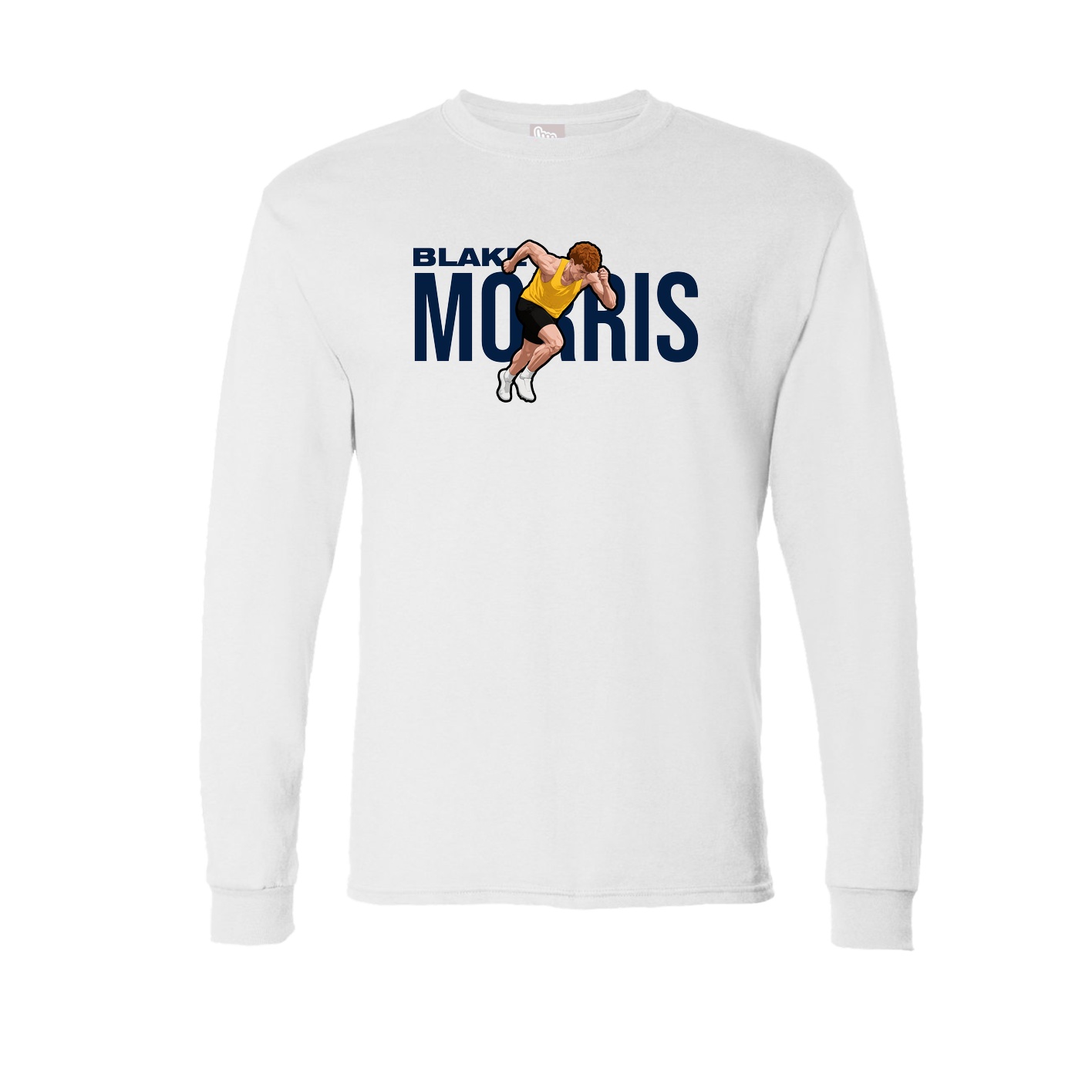 Long Sleeve Tee — Player Name in White