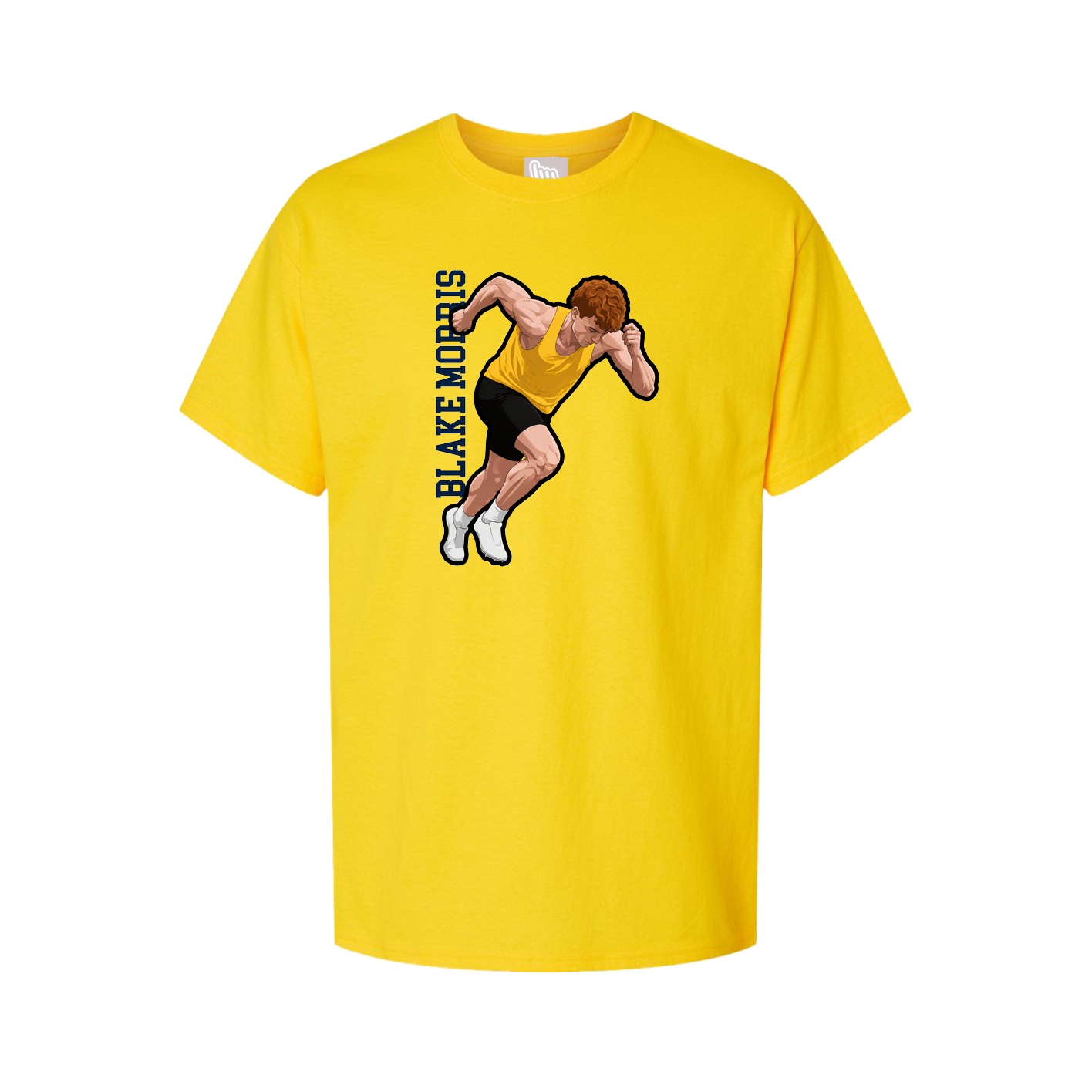 Tee — Name Vertical in Gold