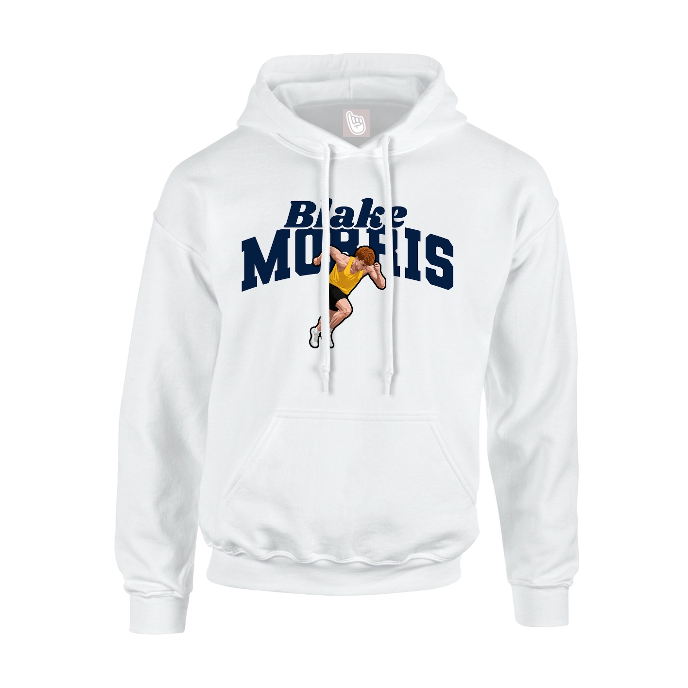 Youth Hoodie — Signature Arch in White