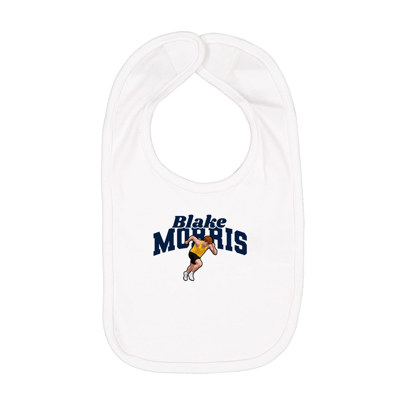 Infant Bib — Signature Arch in White