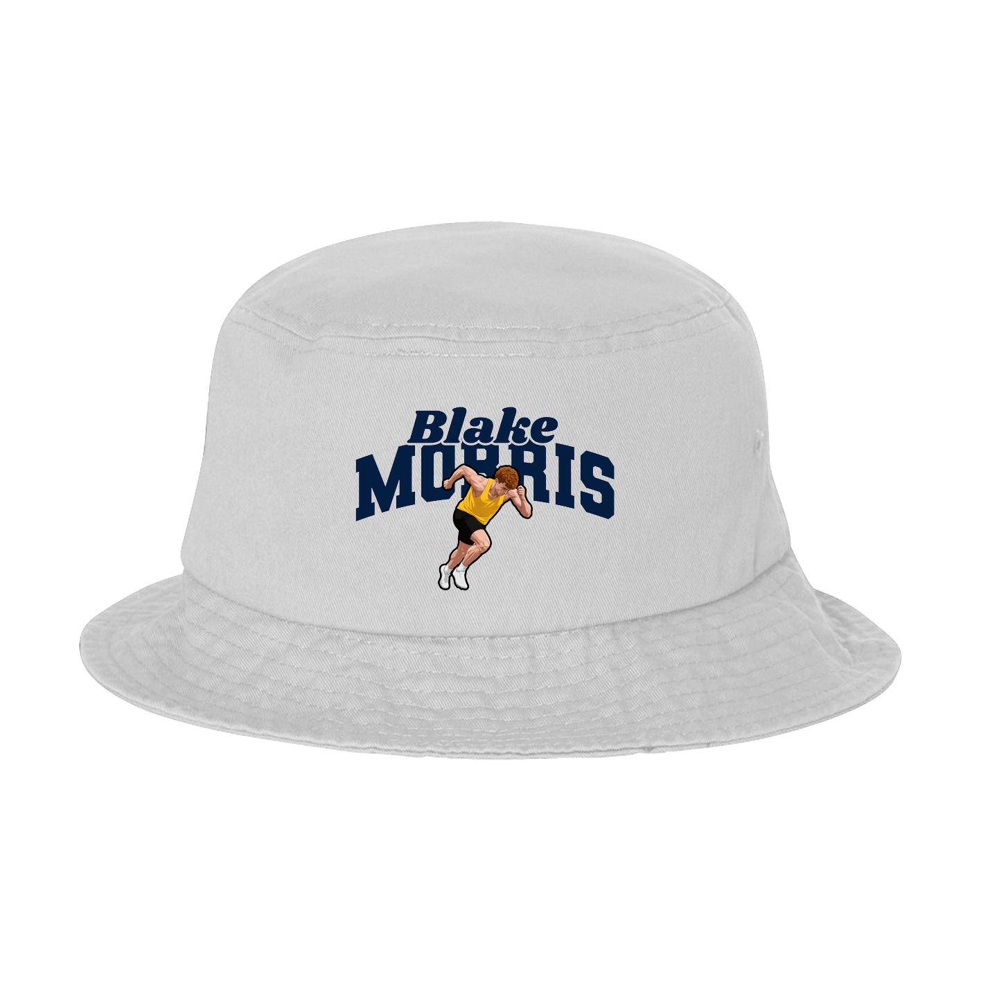 Bucket Cap — Signature Arch in White