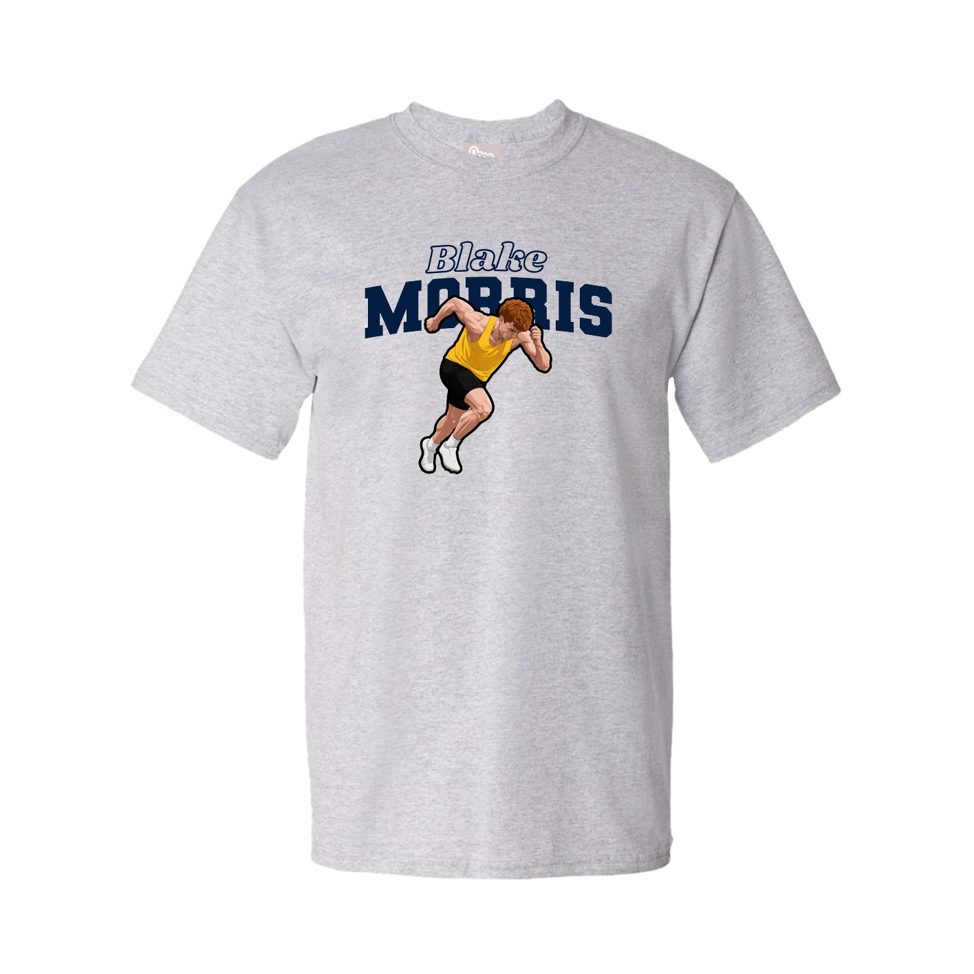 Tee — Name Arch in Grey