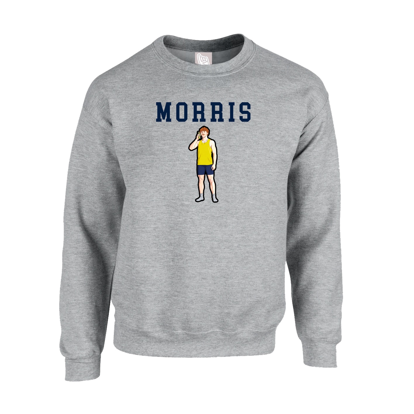 Fleece Crew — Shirsey in Grey