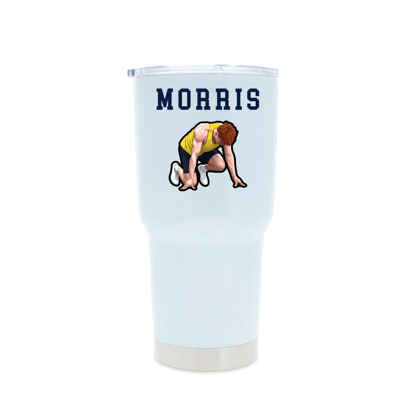 30oz Stainless Steel Tumbler — Shirsey in White