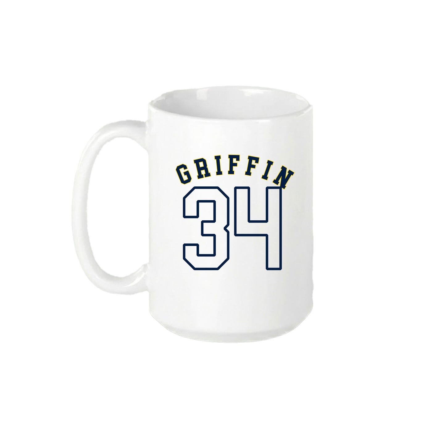 15oz Coffee Mug — Shirsey Arch in White