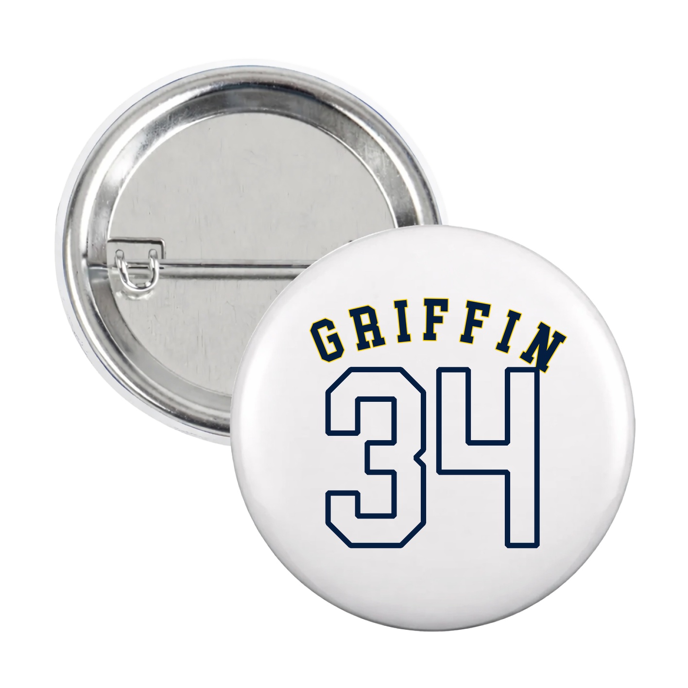 Game Day Button — Shirsey Arch in White