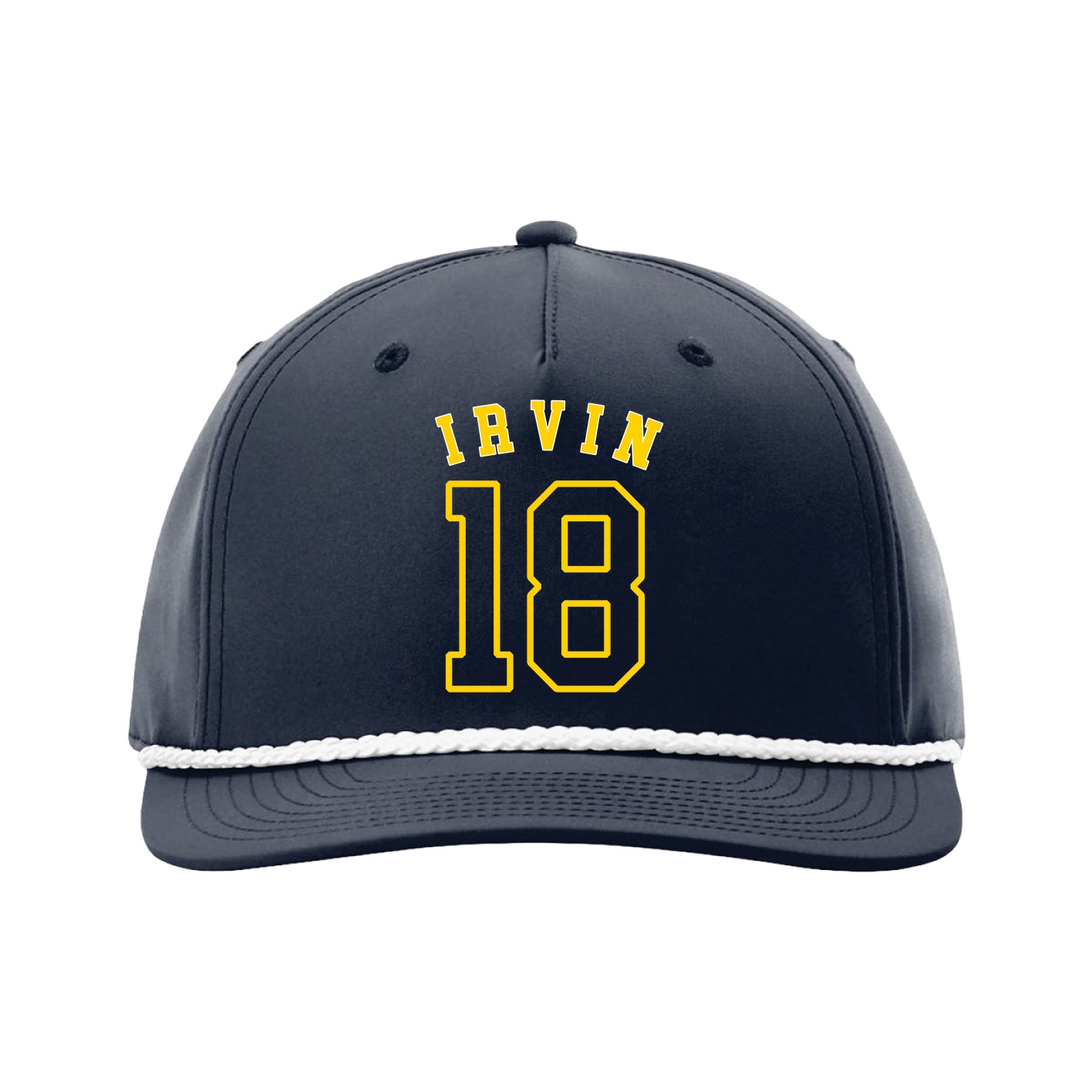Five-Panel Classic Rope Cap — Shirsey Arch in Navy