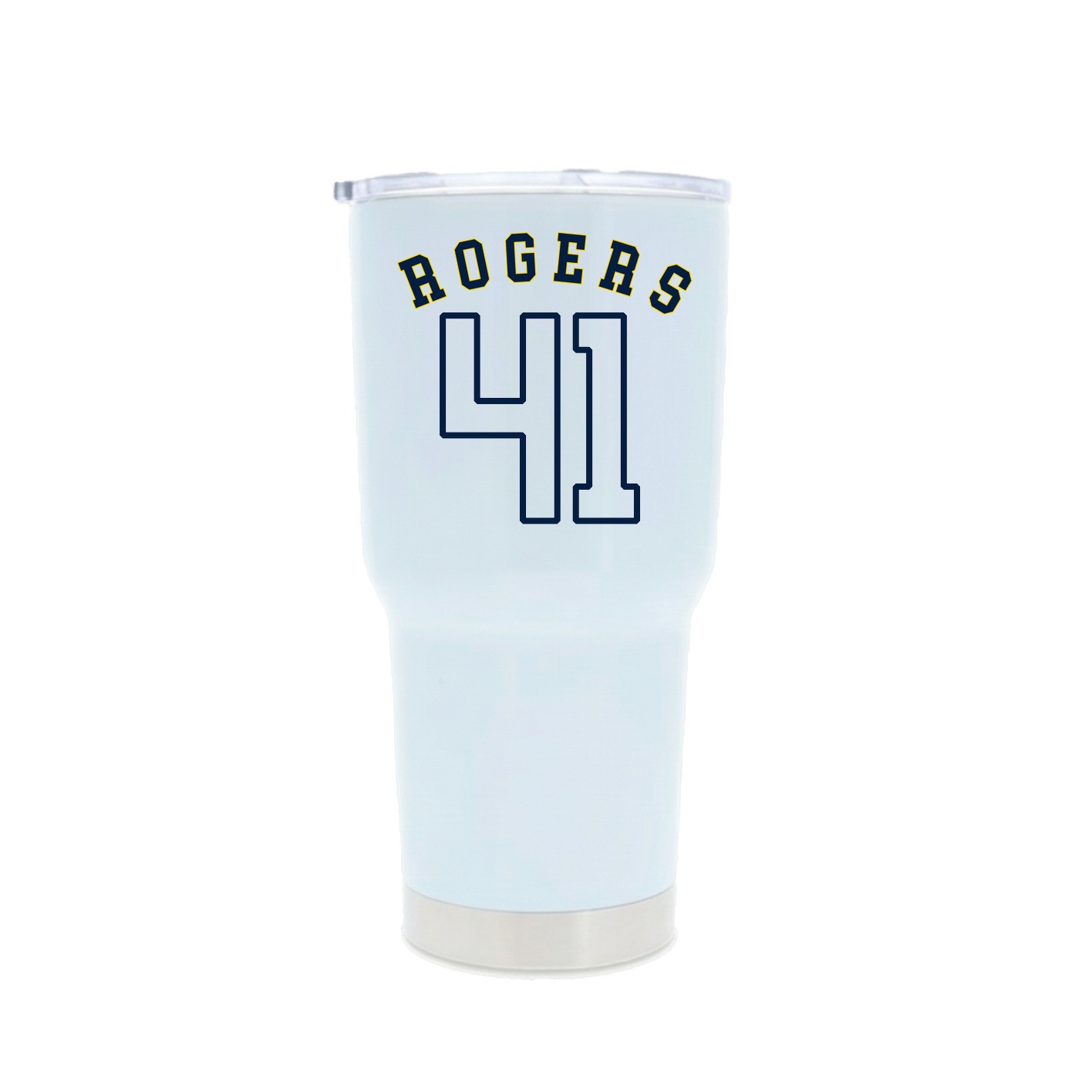 30oz Stainless Steel Tumbler — Shirsey Arch in White