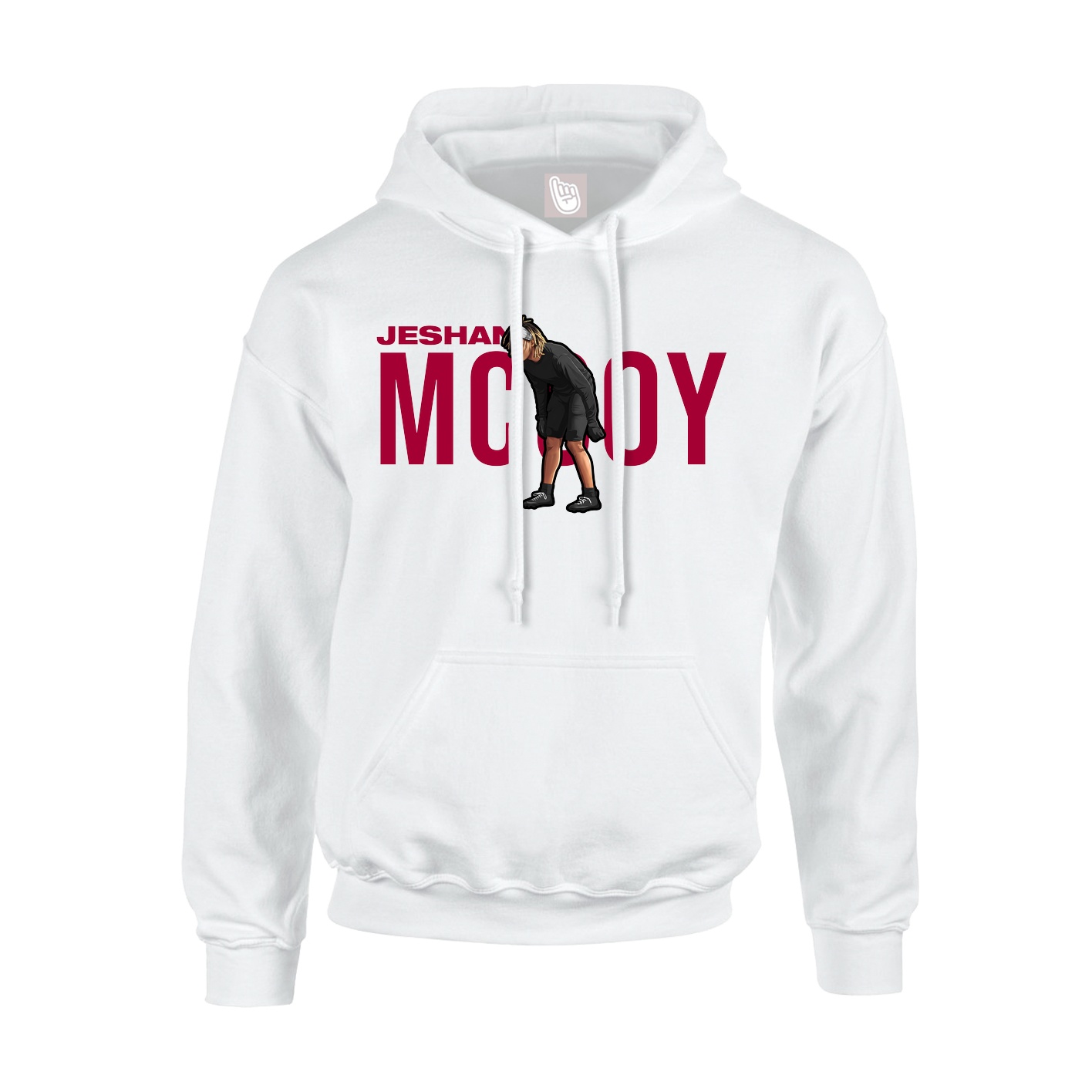 Youth Hoodie — Player Name in White