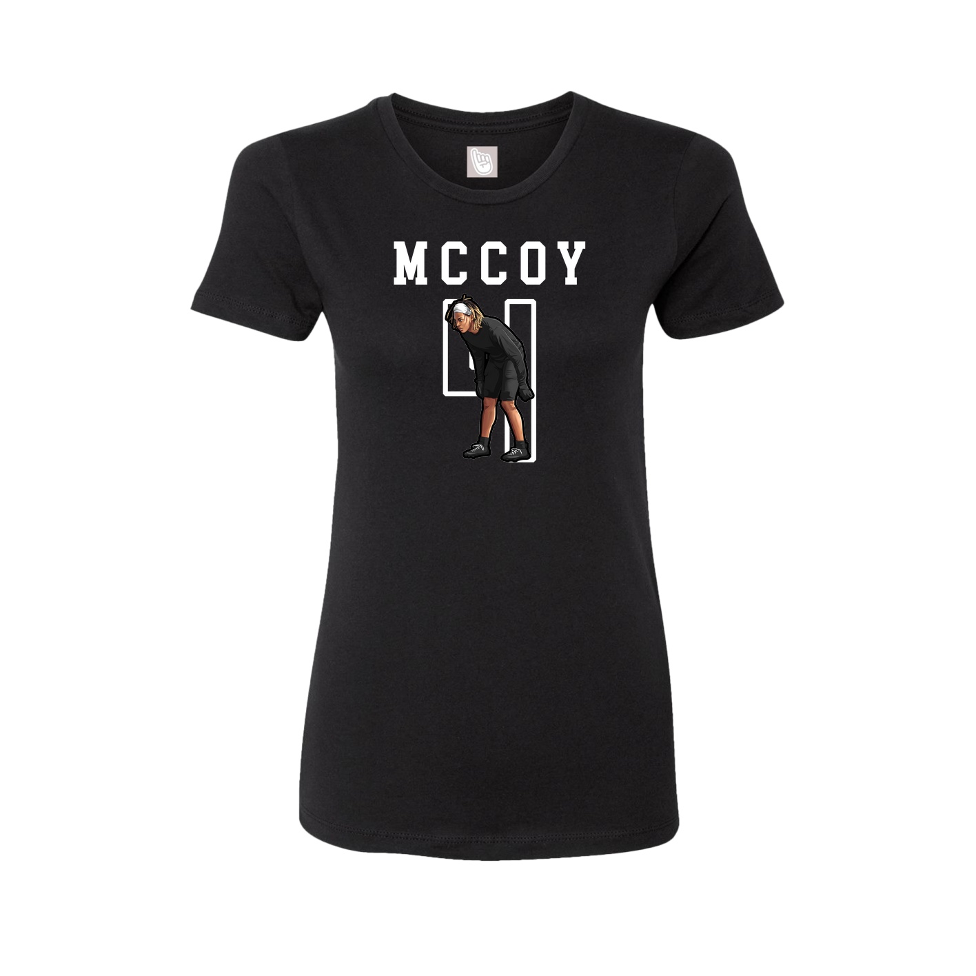 Fitted Women's Tee — Shirsey in Black