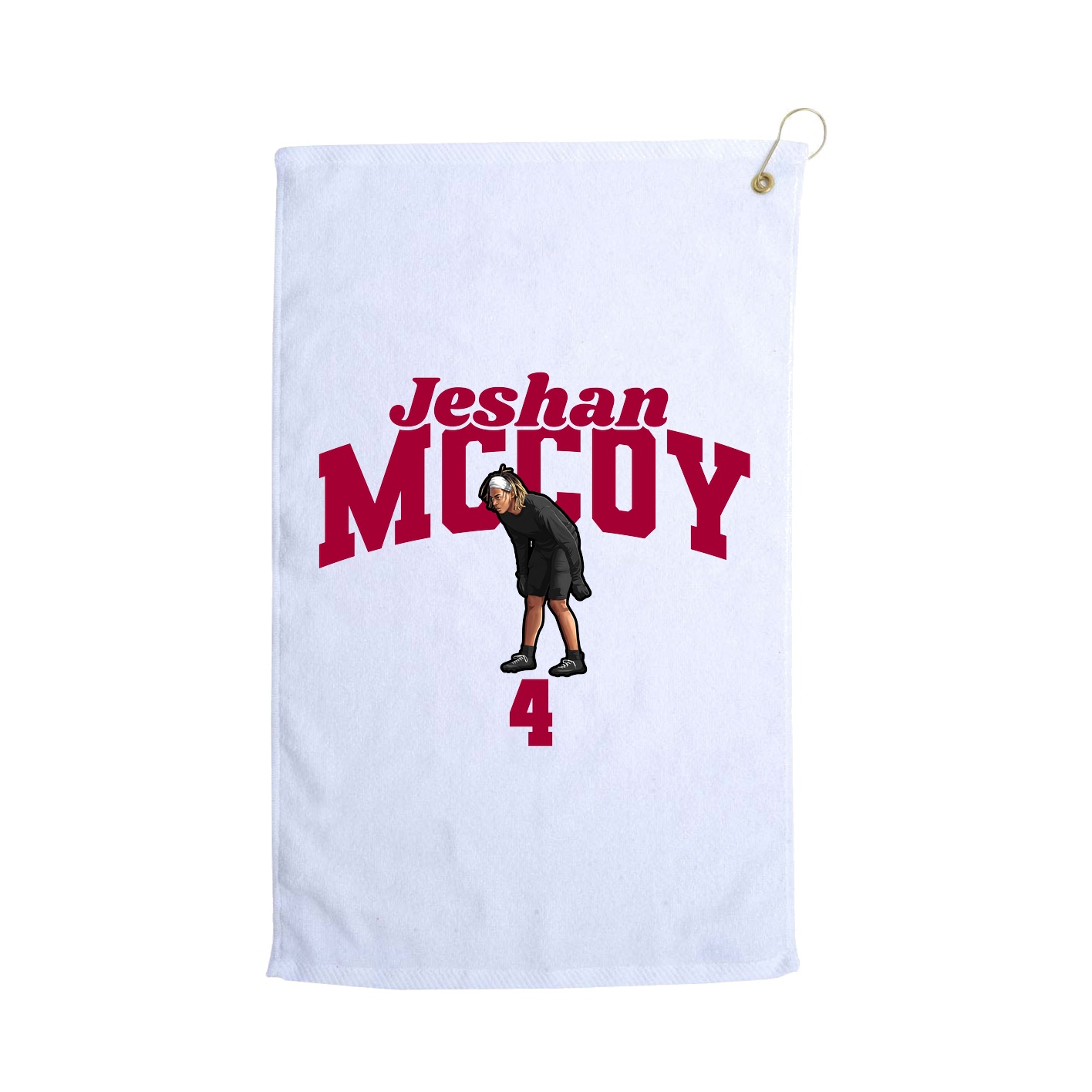 Golf Towel — Signature Arch in White
