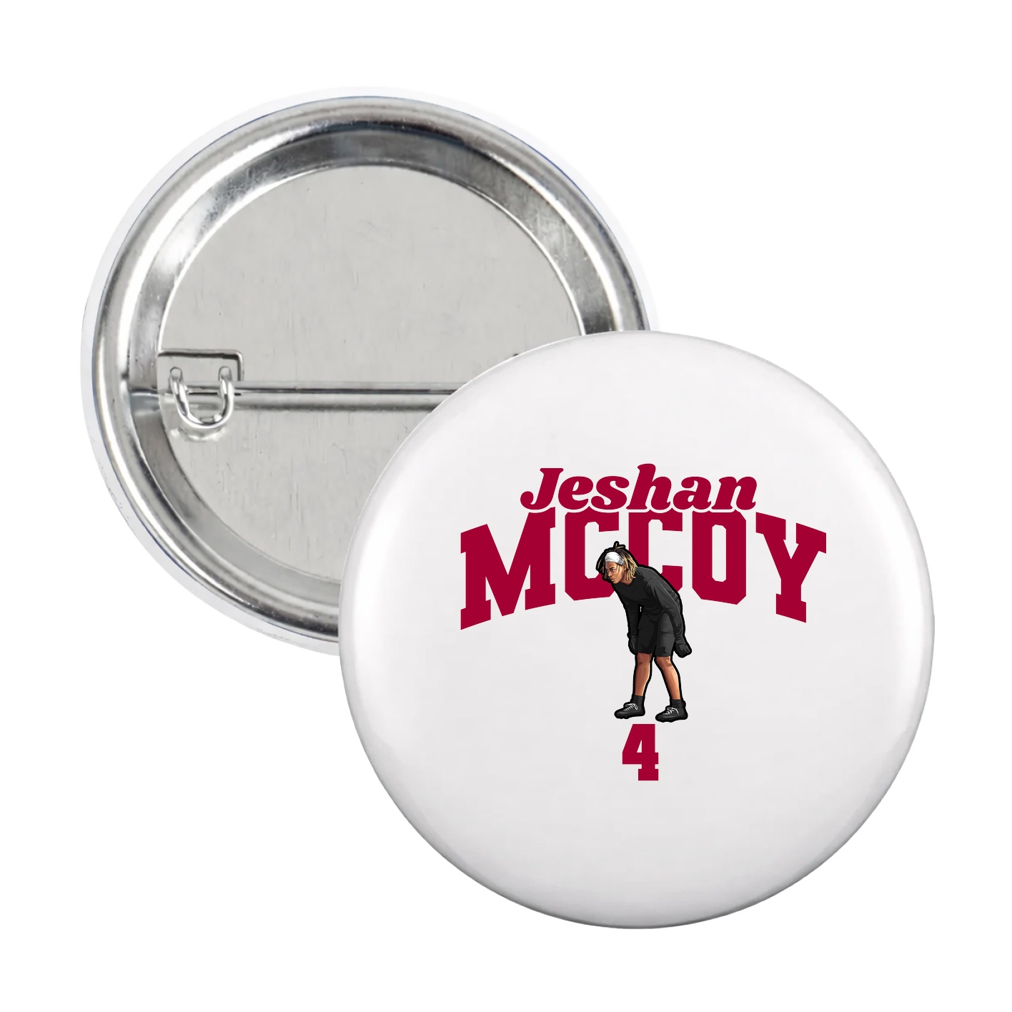 Game Day Button — Signature Arch in White