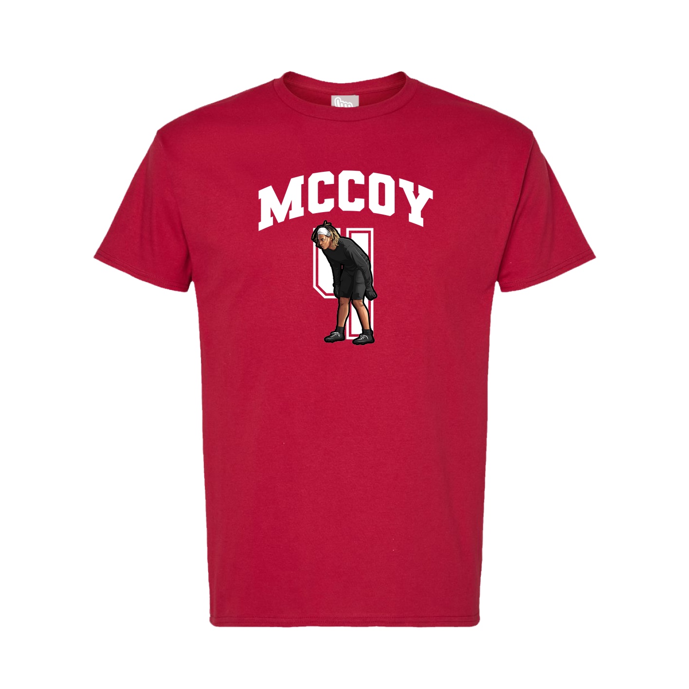 Tee — Number in Crimson