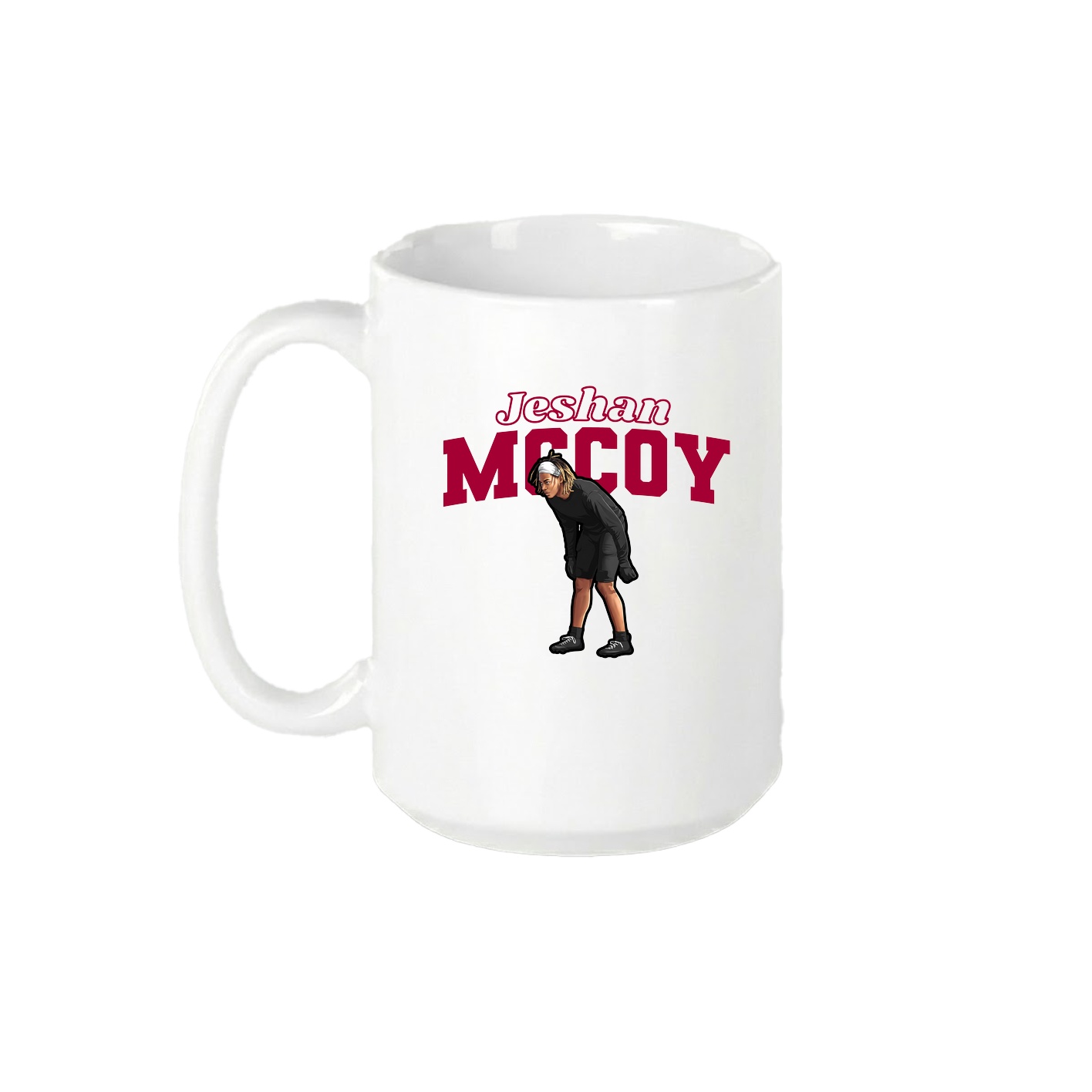 15oz Coffee Mug — Name Arch in White