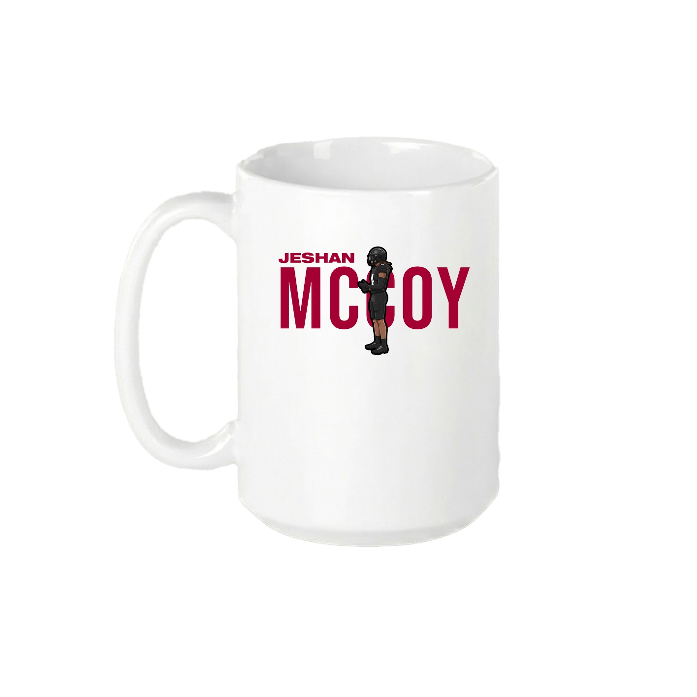 15oz Coffee Mug — Player Name in White