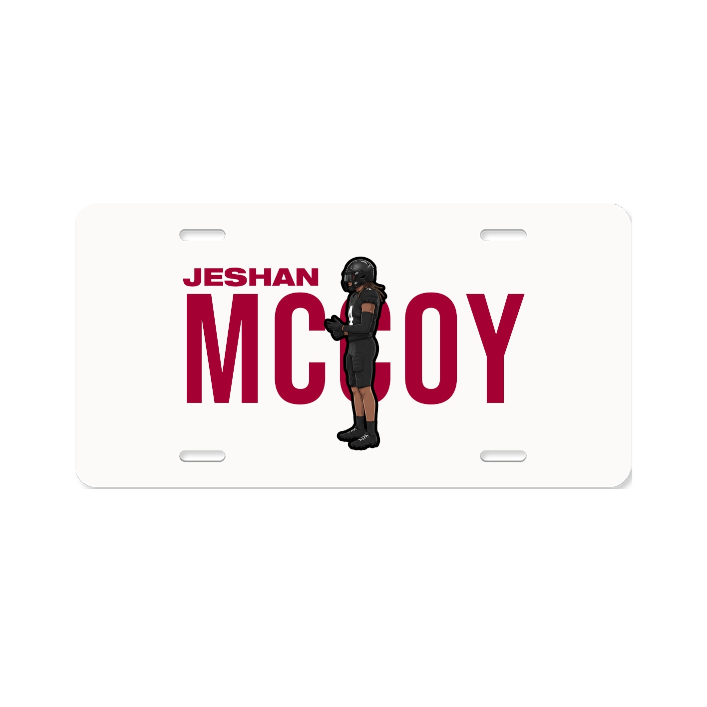 License Plate — Player Name in Classic