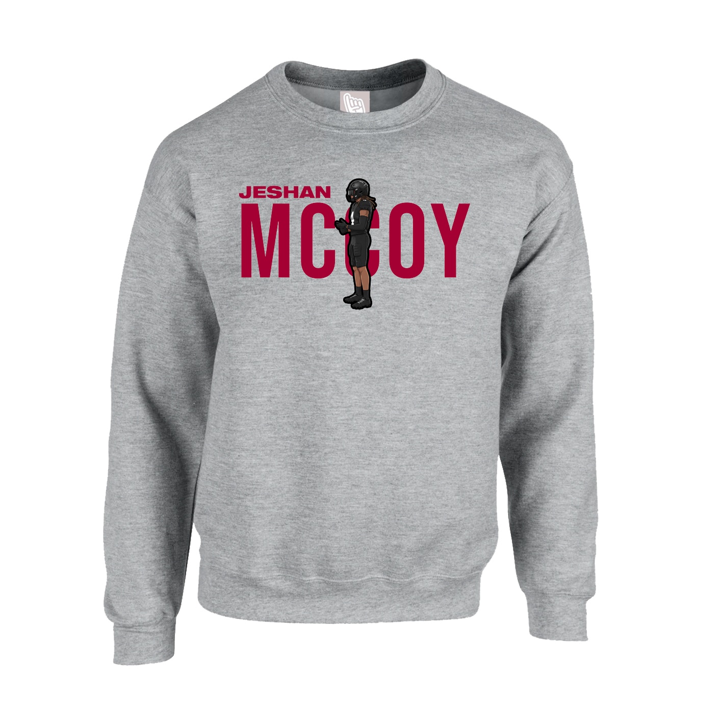 Fleece Crew — Player Name in Grey