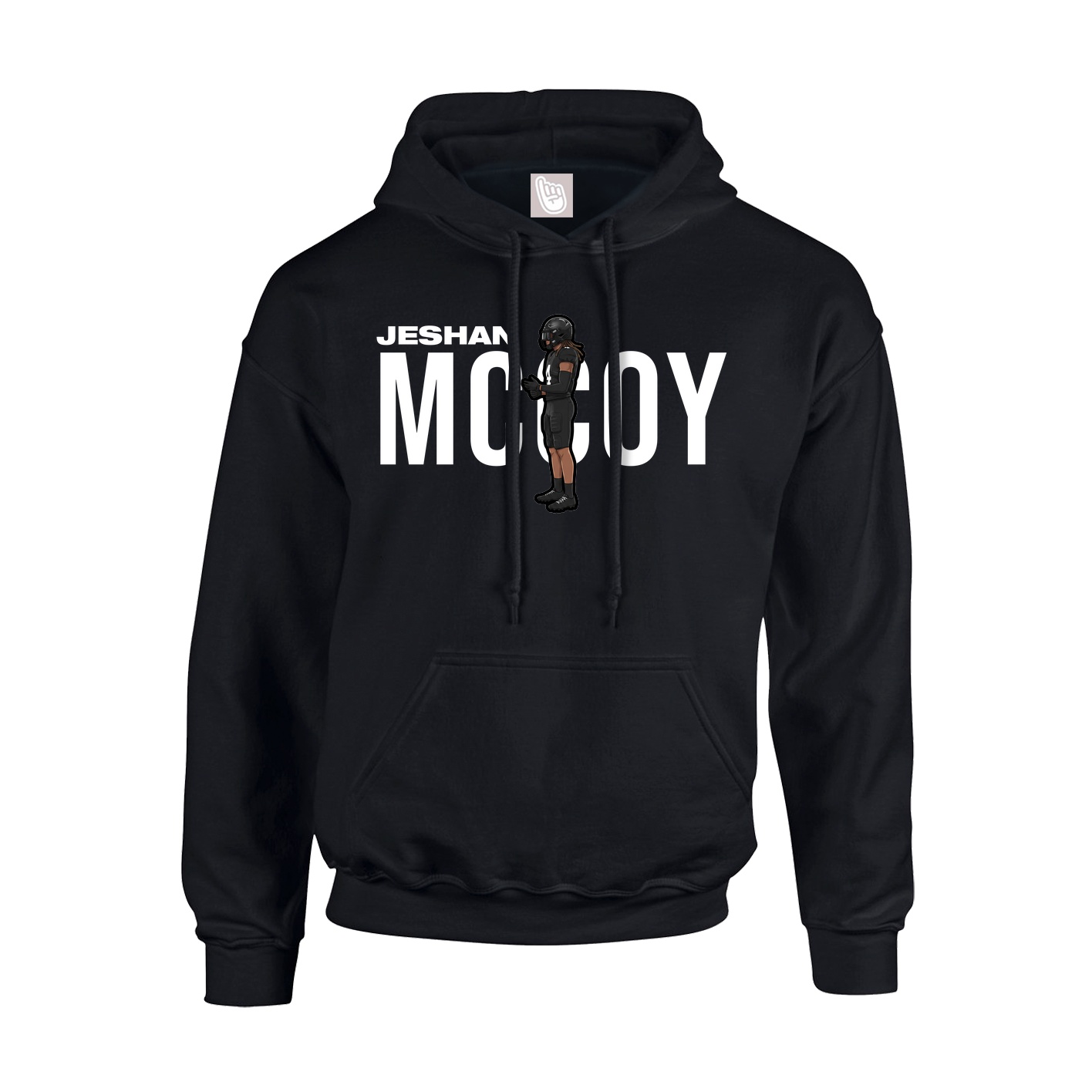 Youth Hoodie — Player Name in Black